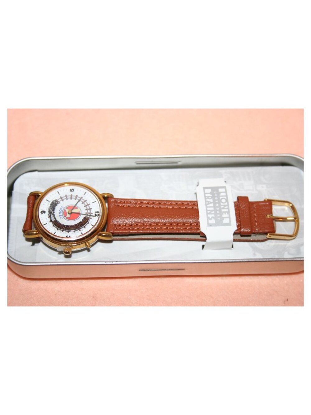 Vtg Lionel Trains Legendary Collectible Watch w Metal Collectable Case NIB